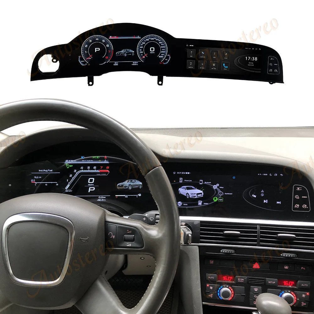 Android 13.0 HD Screen For Audi A6 2005-2012 Carplay Car GPS Navigation Auto Ste