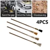 Pen Wire Brush 100mm With 3.0 Round Long Shank,Steel Cleaning End Brushes Rotary Tool Pen Wire Brush Rust Paint Removal 4