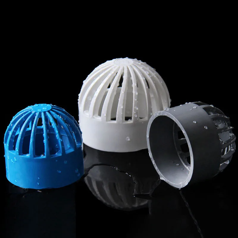 PVC Round Air Duct Vent Cover Breathable Cap Lsolation Net Fish Tank Gutter Guard Mesh Water Hose Filter Pipe Connector