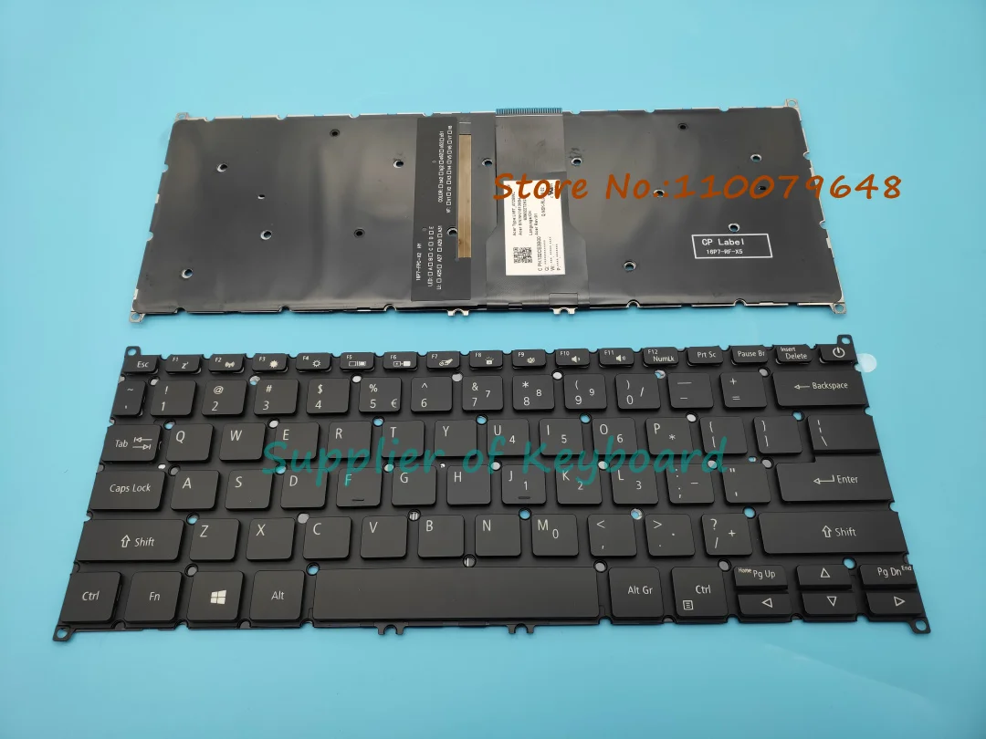 Новинка для ноутбука Acer Aspire SF114-32 SP513-51 SP513-52N SP513-53N с английской клавиатурой черного/серебристого цвета