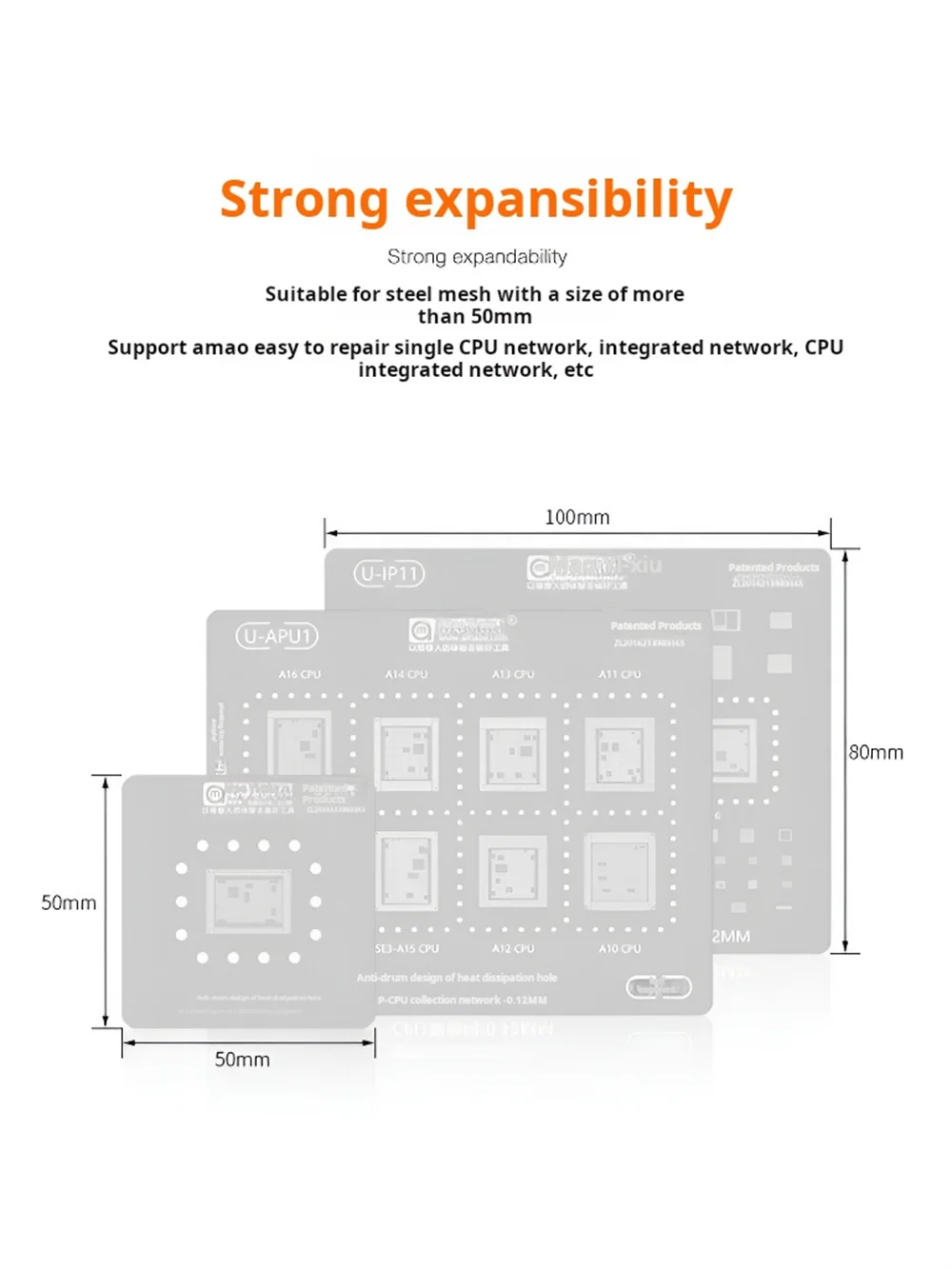 Novecel Repair The Tin Pad Magnetic Positioning Slope Design Phone Repair Tool for Following 0.9mm Thickness Chip