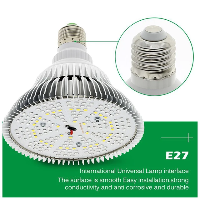 Led Grow Teljes Spektrum Izzó E27 220 V Növény Világos Üvegházhatású Hidroponikus Lámpa Könnyű Fitolamp A Beltéri Növények Virágához - Image 6