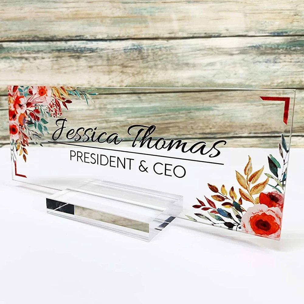 10Pcs Acrylic Place Card Holders Table Number Stands Card Display Office Home Wedding Party Decor