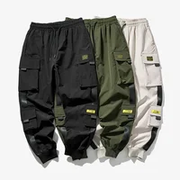 2024 New Men S Cargo Pants Loose Fit Multi Pocket Casual Trousers Versatile For Spring Summer.jpg