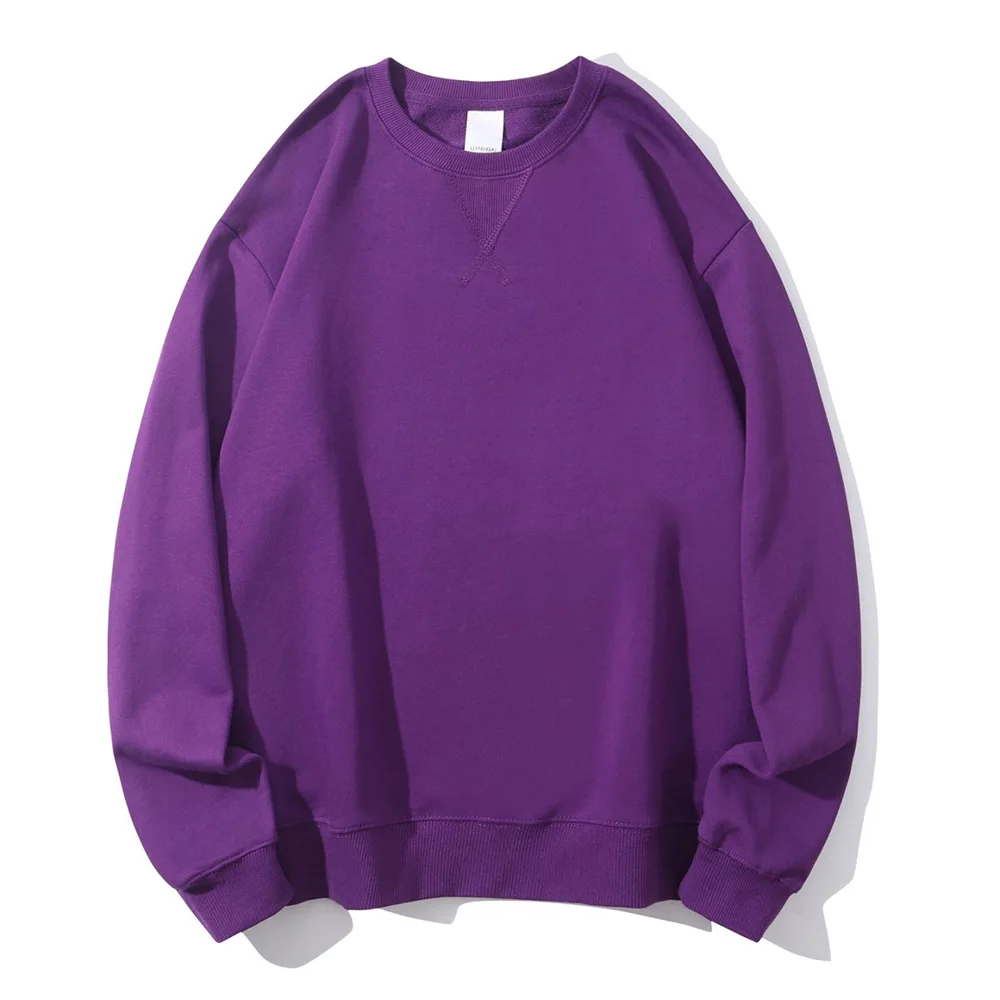 Vintage Heavyweight Cotton Long Sleeve Sweater - Inverted Triangle Loose Fit