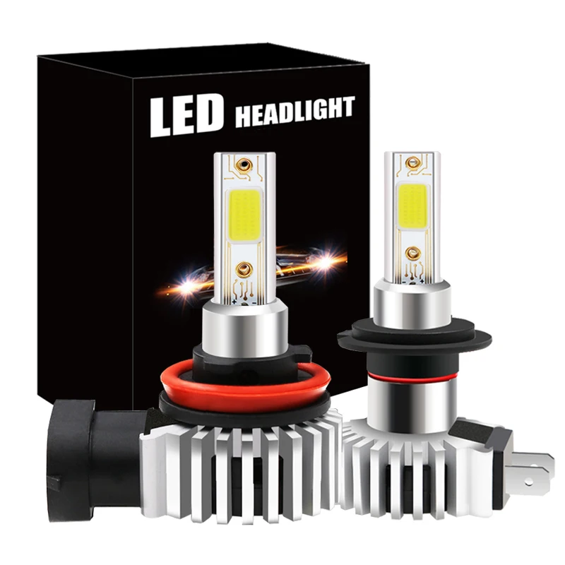 

2x LED Headlight Bulb For The Car 6500K 12000LM 60W H11 H8 H9 9006 HB4 9005 HB3 H4 9003 H7 H1 H3 Auto Fog Lights Lamp Headlamp