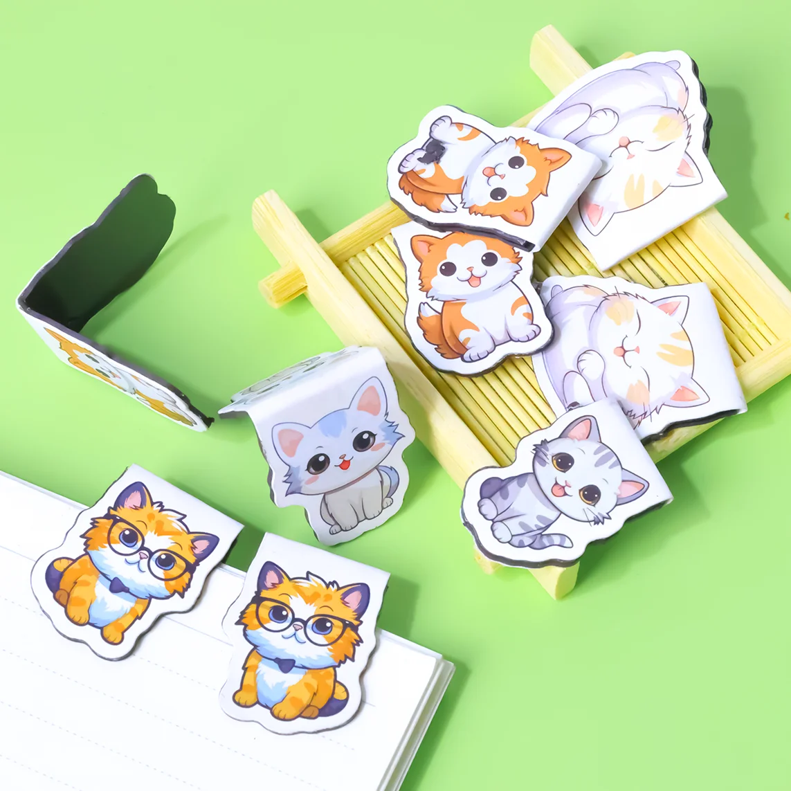 Cute Cartoon Magnetic Bookmarks Kawaii Student Stationery Books Pages Markers School Office Supplies magnetic bookmark bookmarks stationery supplies