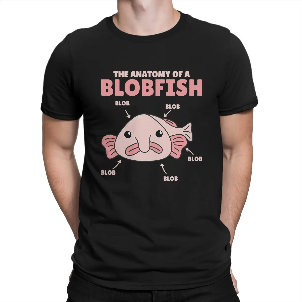 

Blobfish Гадкий телефон для мужчин, основная летняя футболка с анатомии, новинка, новый дизайн, свободная футболка