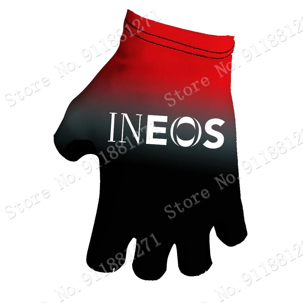 

Red INEOS Grenadier 2023 Team Cycling Gloves Men Bicycle Gel Half Finger Glove One Pair Size M-XL Guante Ciclismo Gant cyclisme