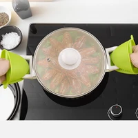 Mitaines de four en Silicone, résistantes à la chaleur, poignées de pincement, support de casserole et manique pour la cuisine, 1 pièce 4