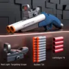 Soft Bullet Toy Gun，Double Barrel Toy Foam Blaster Double Shoot Toy Shotgun with Shell Ejection for Teen Christmas Birthday Gift 6