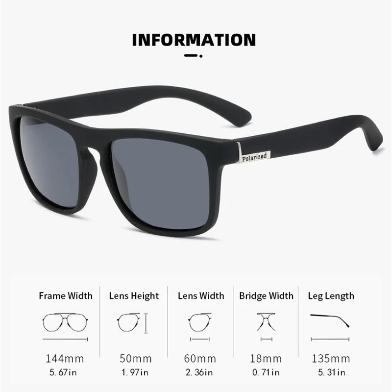 A pair Polarized Glasses Fashion Vintage Retro Driving Fishing Luxury Anti-glare Eyewear Eyepieces