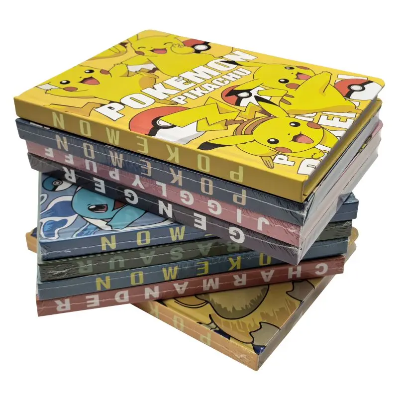 Pok&eacute;mon Pikachu Gengar Kids Cartoon A5 Hard Cover Full-color Painted Inner Pages Notebook Cute Student Printing Notebook Booklet