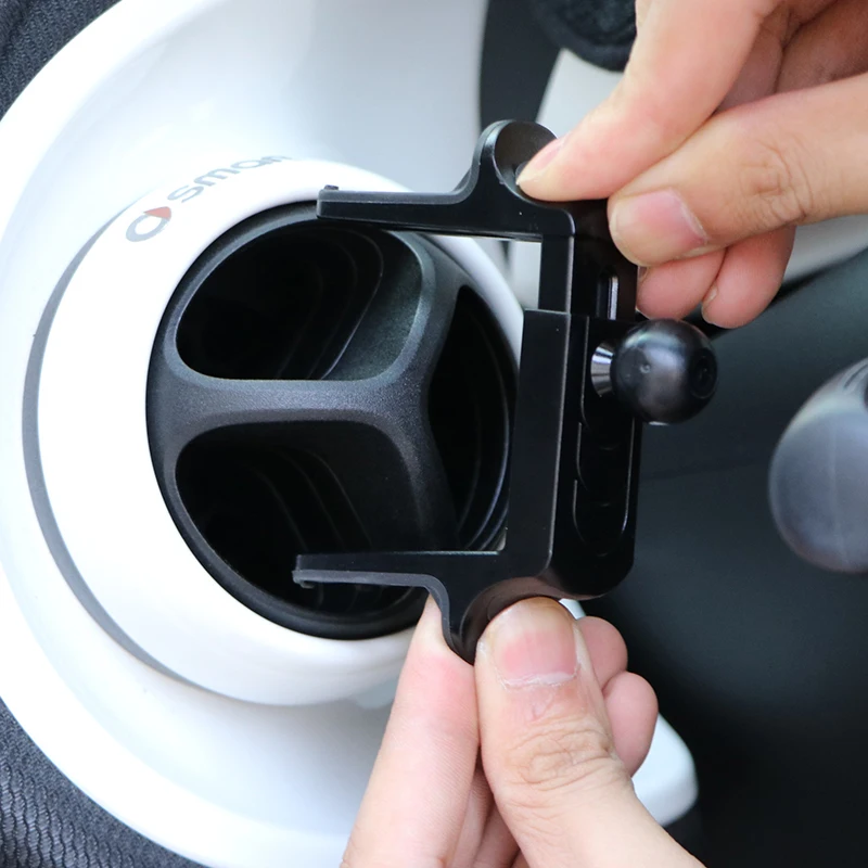 Car Interior Mobile Phone Holder phone holder mobile phone holder Radio Navigation Screen Air Outlet Support Gravity Bracket For Smart 450 451 453 Fortwo Forfour