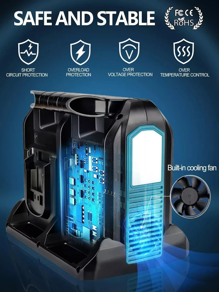 220 W accuomvormer, compatibel met Makita 18 V accu, DC 18 V naar AC 220 W accuomvormer, compatibel met Makita 18 V accu, DC 18 V naar AC