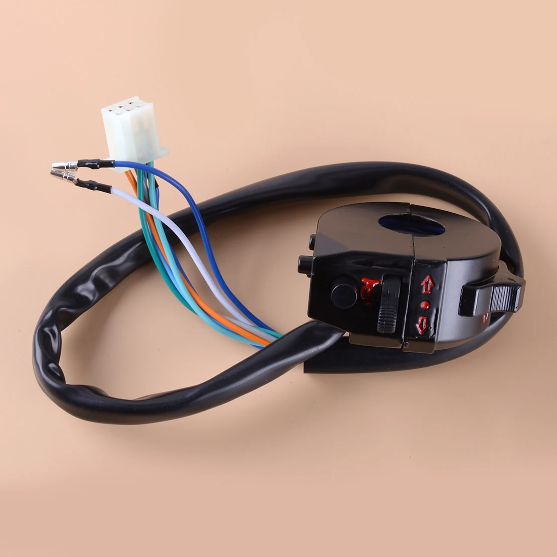 

12 В левый руль переключатель сигнал поворосветильник сигнал света управление клаксон Подходит для Honda XL XR 250 400 650 XR600 мотоцикл вездеход Кроссовый велосипед