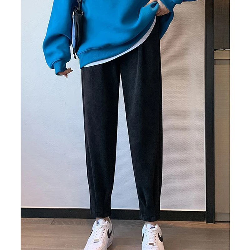 Women's Trendy Simple Casual Streetwear Sports Joggers Harem Pants Spring Autumn Female Solid Pockets Sweatpants Y2K Pantalones
