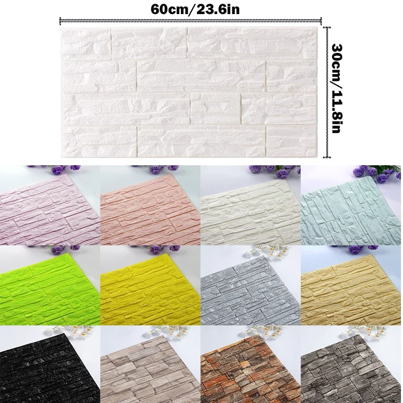 Self Adhesive Wallpaper Wall Stickers Self Adhesive Wall Stickers Self Adhesive Wall Panels Self Adhesive Stickers Vinyl Wall Stickers Chalkboard Wall Stickers Chalkboard Stickers Tiles Sticker Transfers 3D Wall Stickers Self Adhesive Panels Foam Wallpaper Home Decor Living Room Bedroom Decoration Kids 3D Brick Sticker Wallpapers
