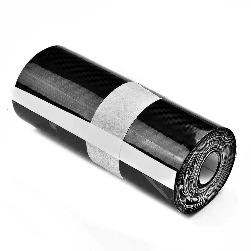 

Replacement Car Sticker Sill Scuff Cover Strip Accessories Anti Scratch Body Car bumper Carbon Fiber Vinyl Door sill