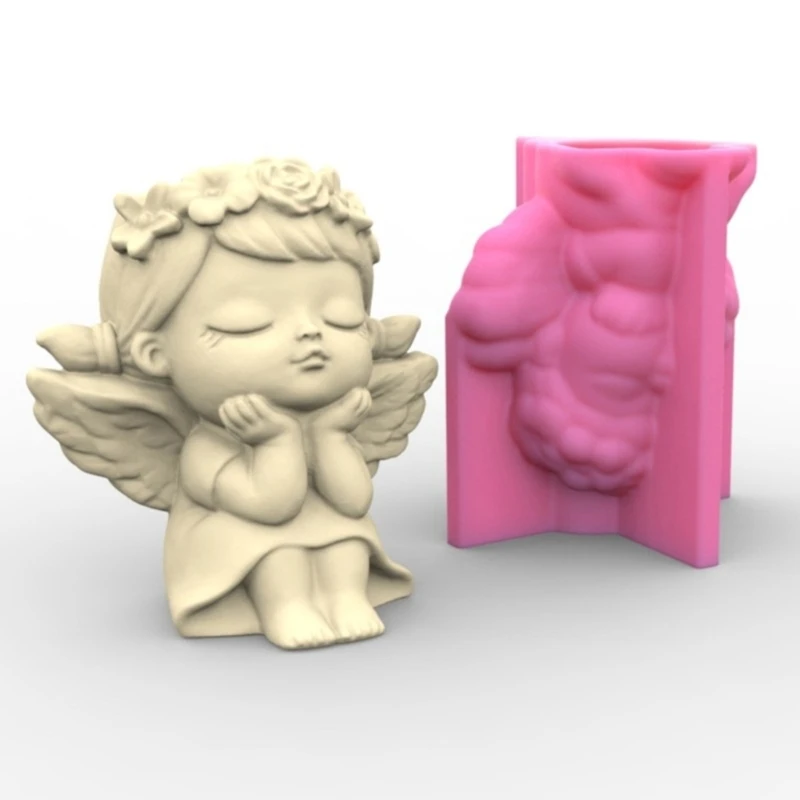 

Angel Girl Silicone Flower Pot Mold Concrete Cement Flowerpot Mold Plaster Mold Cup Epoxy Resin Mold