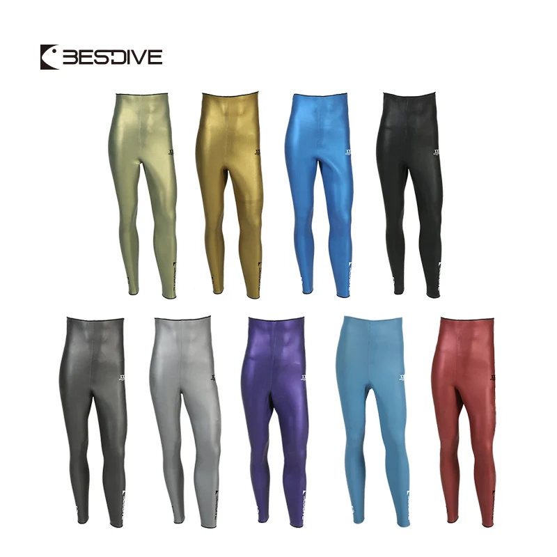 Bestdive Muta Da Uomo Da 5Mm Pantaloni A Vita Alta Da Uomo Apnea Scuba Diving Smoothskin Pantaloni In Neoprene Yamamoto