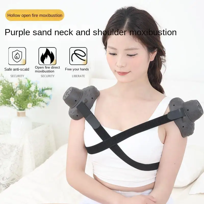 

Защита плеч и шеи, пурпурный песок, банка для прогревания, портативная фумигация, физиотерапия тела, горячий компресс, инструмент для ухода за здоровьем