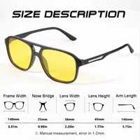CRIXALIS pilote Vintage carré lunettes de soleil hommes femmes rétro conduite Vision nocturne lunettes de soleil femme luxe concepteur nuances UV400 5