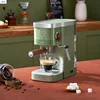 Electric Italian Espresso Coffee Machine Maker Capsule with Foaming Milk Frother Coffee Powder Dual Purpose 5