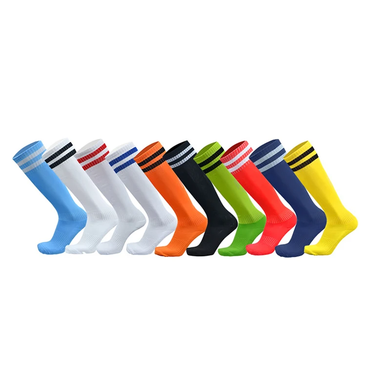 Football Sports Socks Long Knee Cotton Spandex 1 Pair Kids Legging Stockings Soccer Baseball Ankle Adults Children Socks sports socks