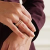 Mix Color Multi Pieces Stacking Engagement Band Link Rings for Women Plain Micro Paved 5A CZ Stack Full Finger Jewelry 4