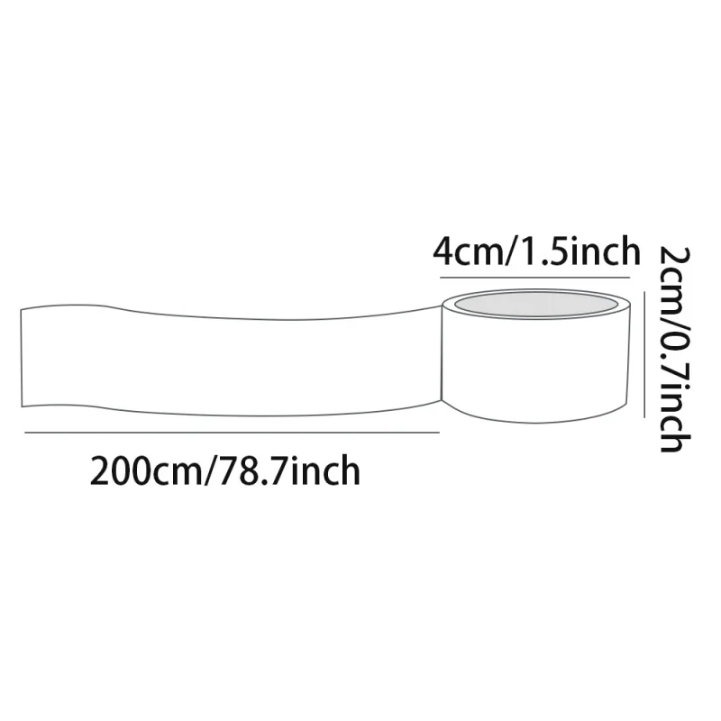 Mr.Paper 쉘 라이트 체인 테이프, 빈티지 장식에 적합, 200cm