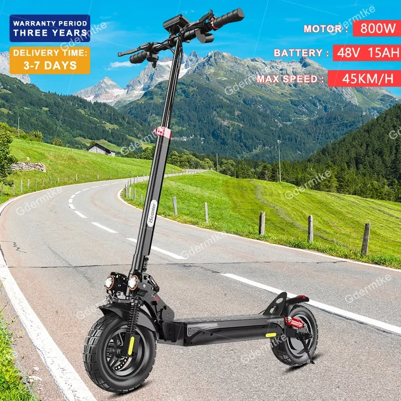 Electric Scooter iScooter IX4 800W Motor 48V15AH Aluminum Battery Aldult Escooter 10inch Off Road Fat Tire Electric kick scooter