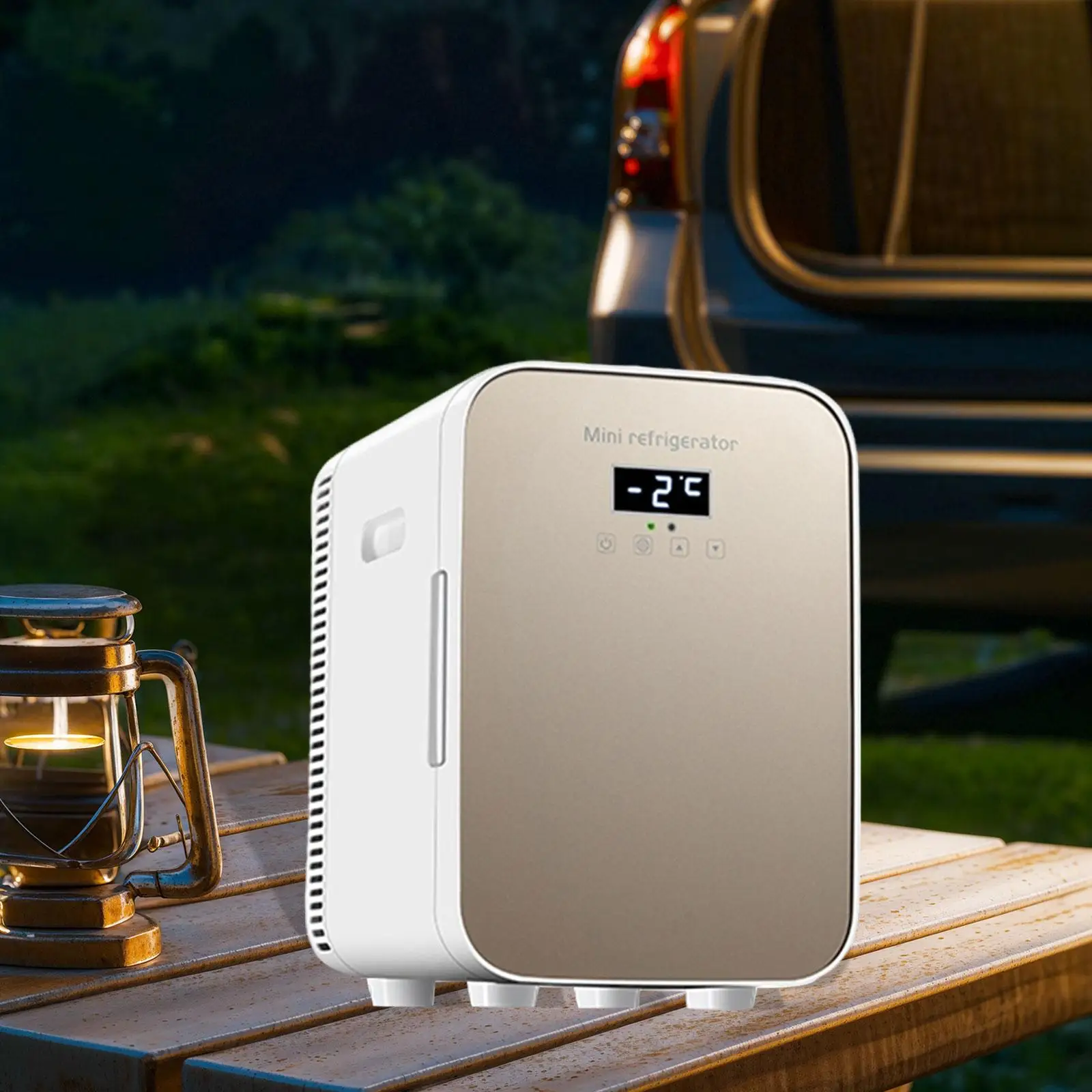 Small Car Refrigerator Beverage Refrigerator 10L Multifunction Quiet Skincare