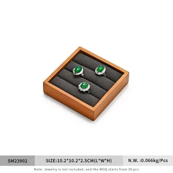 Oirlv Retro Wooden Jewelry Display and Storage Box (Gray S)