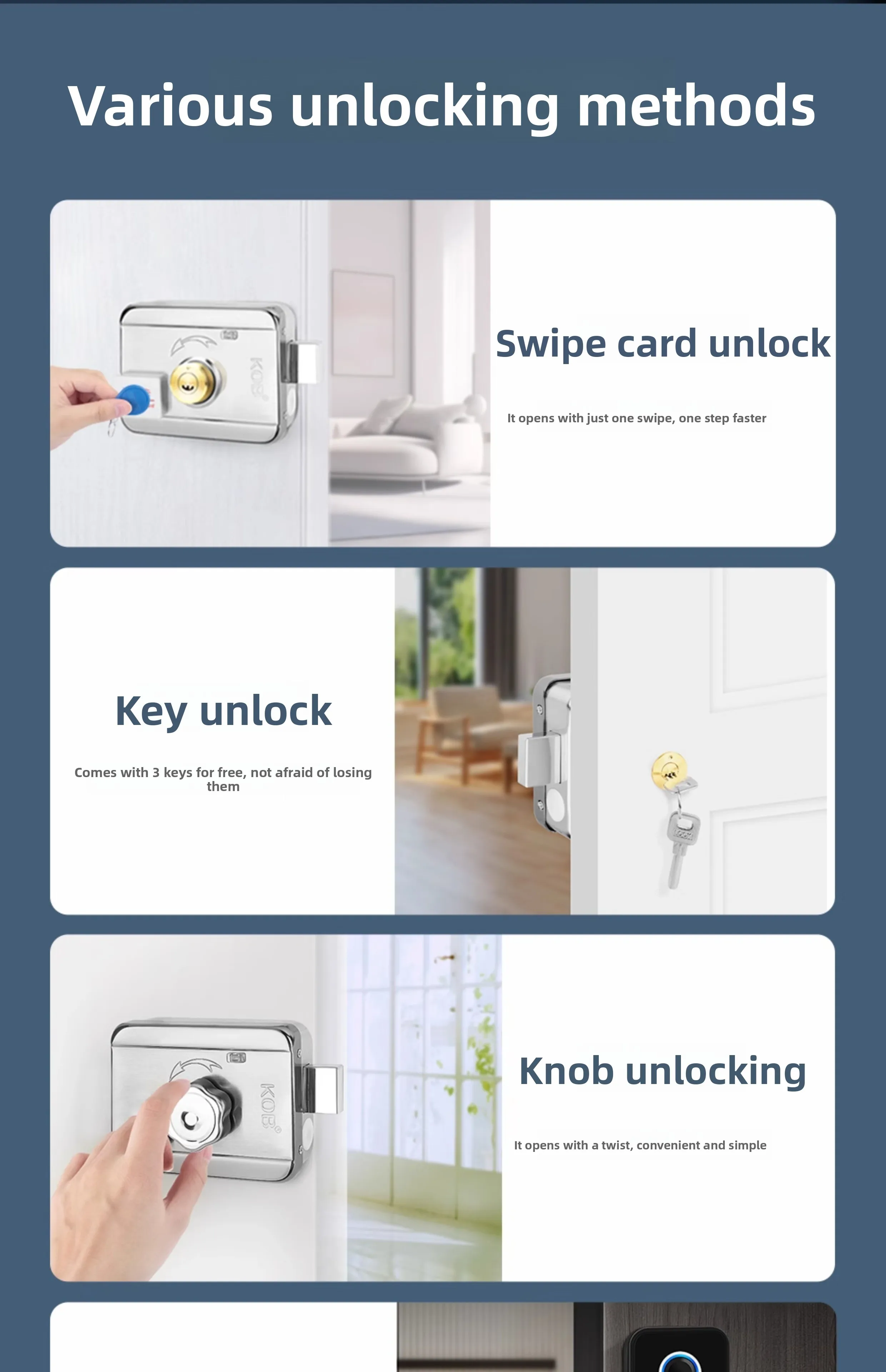 Wireless electronic control lock, card swiping electronic remote control access