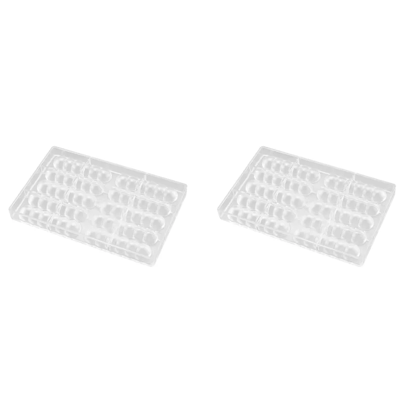 ABKW-2X 10 Cavity Chocolate Mould Half Round Gourd Shape Cake Mould Cake Mould For Bakeware Candy Pastry Bakery Tools