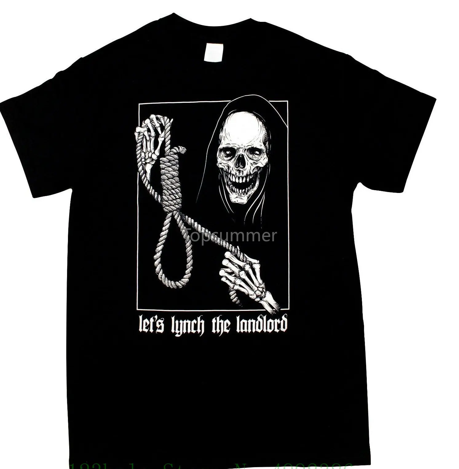 

Let'S Lynch The Landlord T Shirt Rent Dead Kennedys Hangman Gallows Die T Shirt O-Neck Men