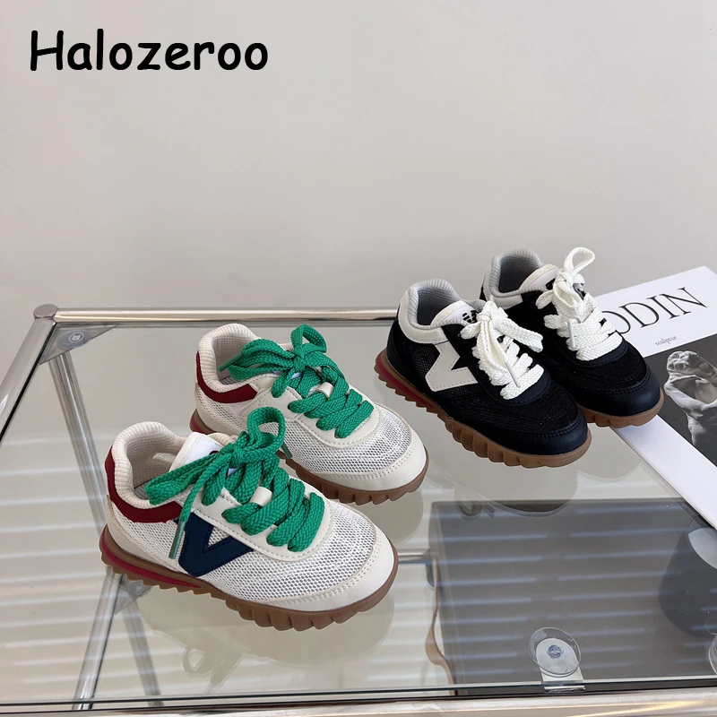 

New Kids Sport Sneakers Baby Girls Black Shoes Children Brand Chunky Sneakers Boys Toddler Casual Sneakers Mesh Trainers Summer