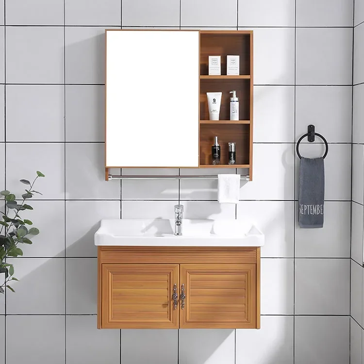 Modern Luxury Furniture Sink Mirror Vanity Bathroom Cabinet