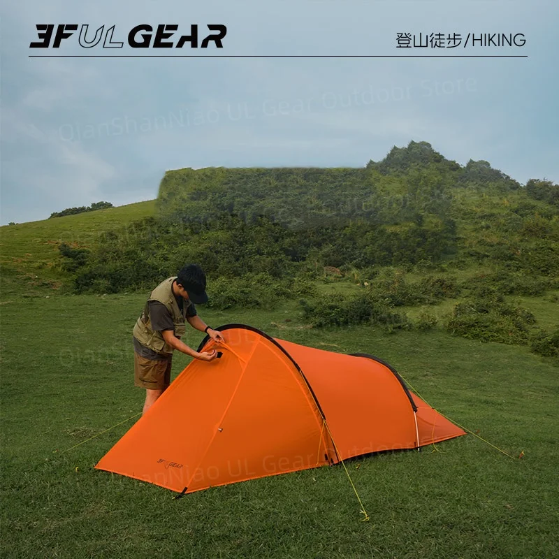3F UL Gear Taihang 2 Lightweight Tunnel Tent Outdoor Camping Tent Climbing Windproof 15D Silicone Ripstop Nylon