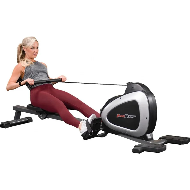 

Fitness Reality Magnetic Rowing Machine with Bluetooth Workout Tracking Built-In, Additional Full Body Extended Exercises, App C