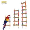 3/5/7 Ladder Birds Pet Parrot Ladders Climbing Toy Natural Wood Hanging Colorful Ball Toy for Conures Parakeets Cockatiels D9253 1