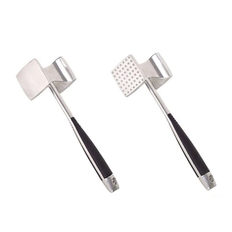 Meat Tenderizer Hammer With Comfortable-grip Handle Dual-side Meat Mallet For Kitchen Heavy Duty Steak Pounder Hammer meat tenderizer meat hammer