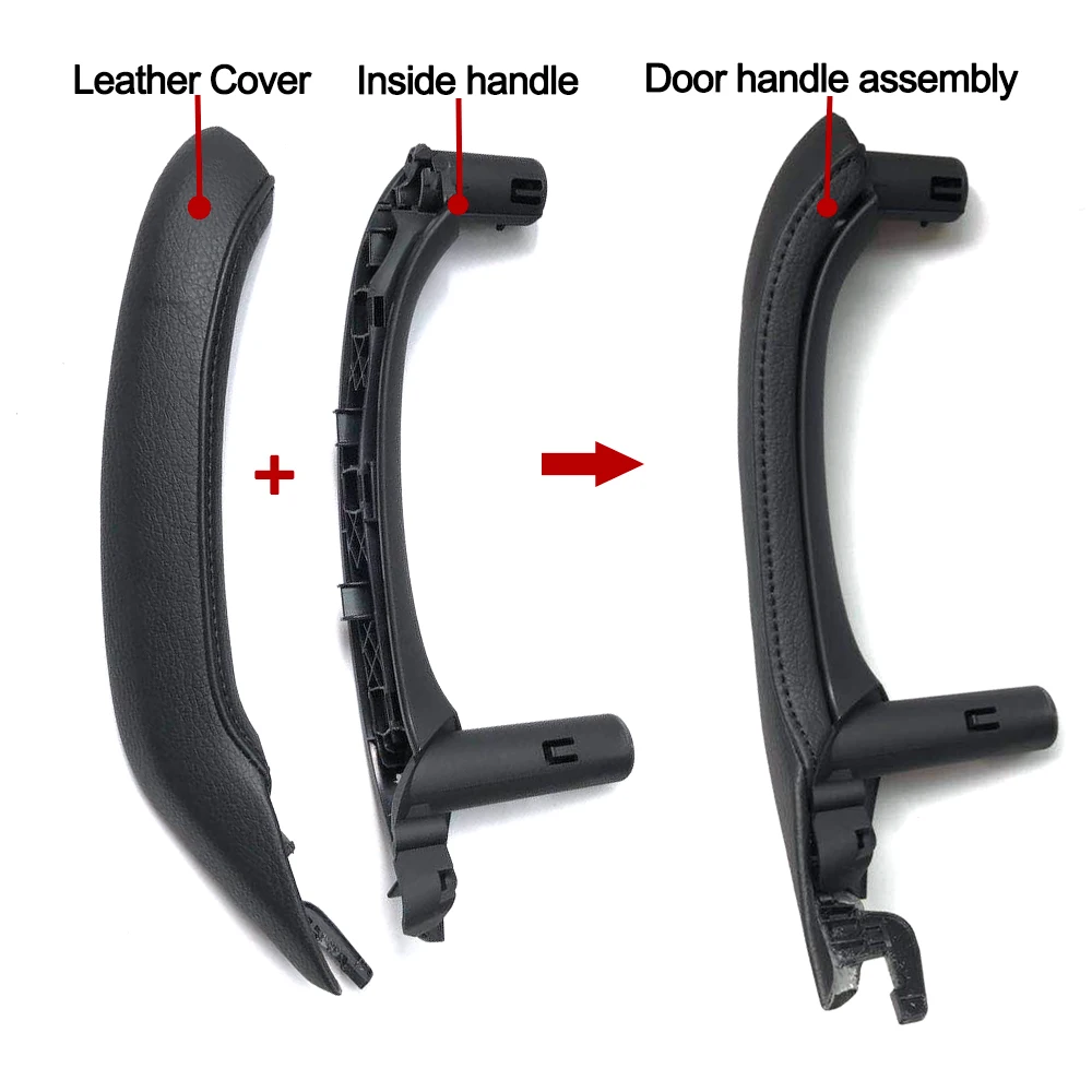 Maniglia Porta Interna BMW X3 F25 / X4 F26, Lato Passeggero Destro, Nero, Ricambio In ABS
