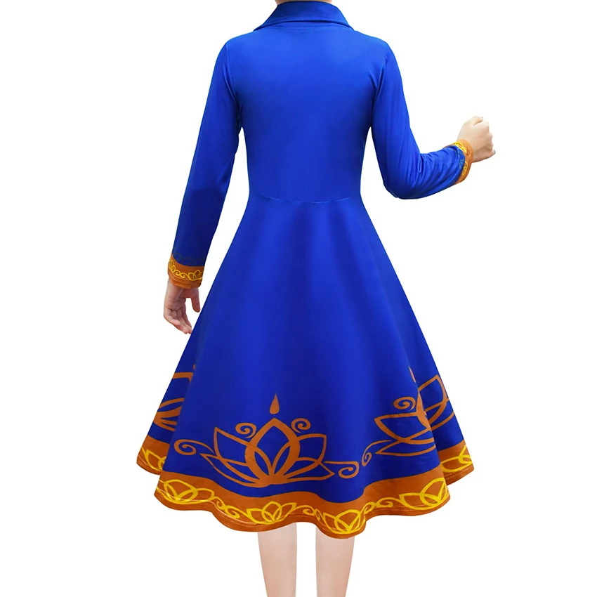 Royal Detective Mira Dress Princess Rapunzel Fancy Party Girl Halloween Costumes for Kid Skirts Carnival Cosplay Anime Festival