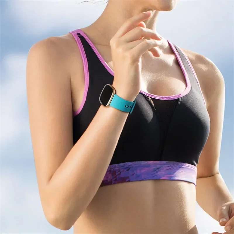 Soft Silicone Sport Bracelet Strap for Women - Smartwatch Accessory