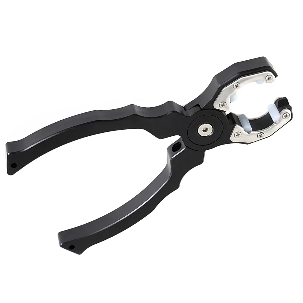 Pince de retrait pour moteur électrique RC - Outil de serrage 17-28 mm, vue latérale montrant le mécanisme de réglage.