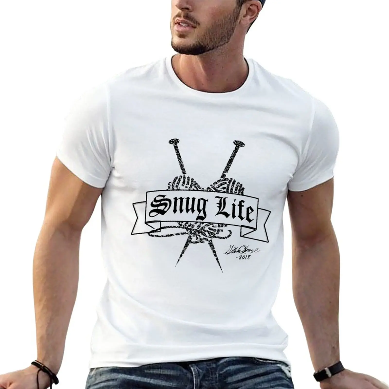 

Snug Life T-Shirt tees kawaii clothes cute tops quick drying mens cotton t shirts