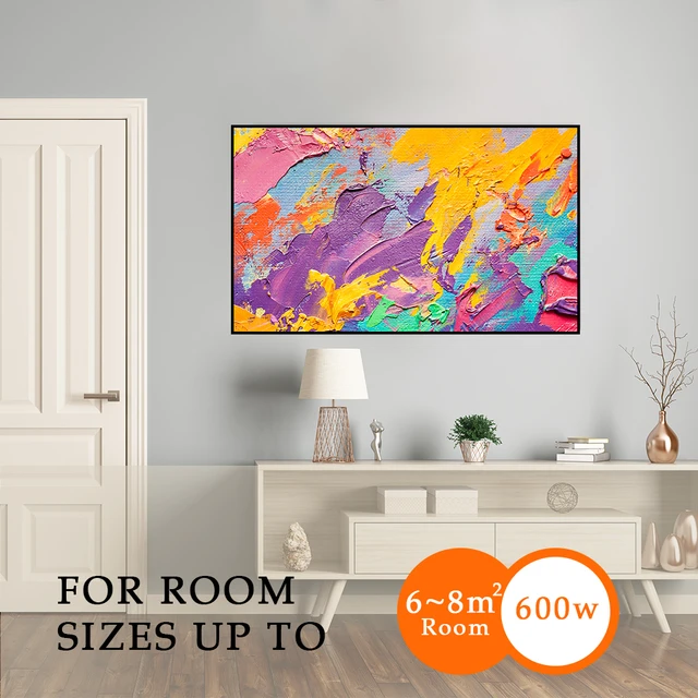 600W Infrared Panel Heater with Picture Oil Painting Energy Efficient  Indoor Electric Infrared Heaters - AliExpress
