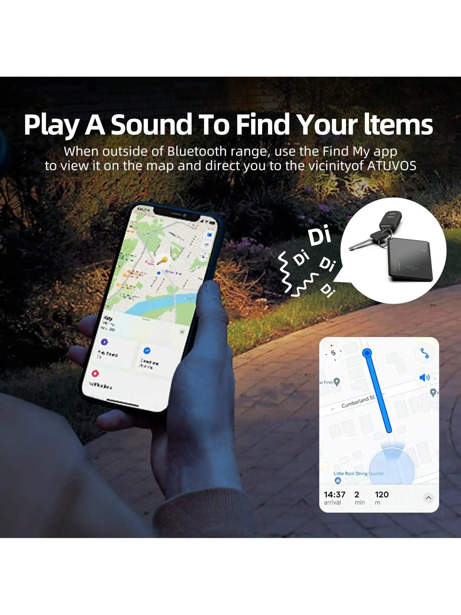 Ultra-Thin Smart Pocket Card,GPS Smart Wallet Finder Card, Works With Find My (IOS Only) ,Smart Bluetooth Locator For Phone, Lu